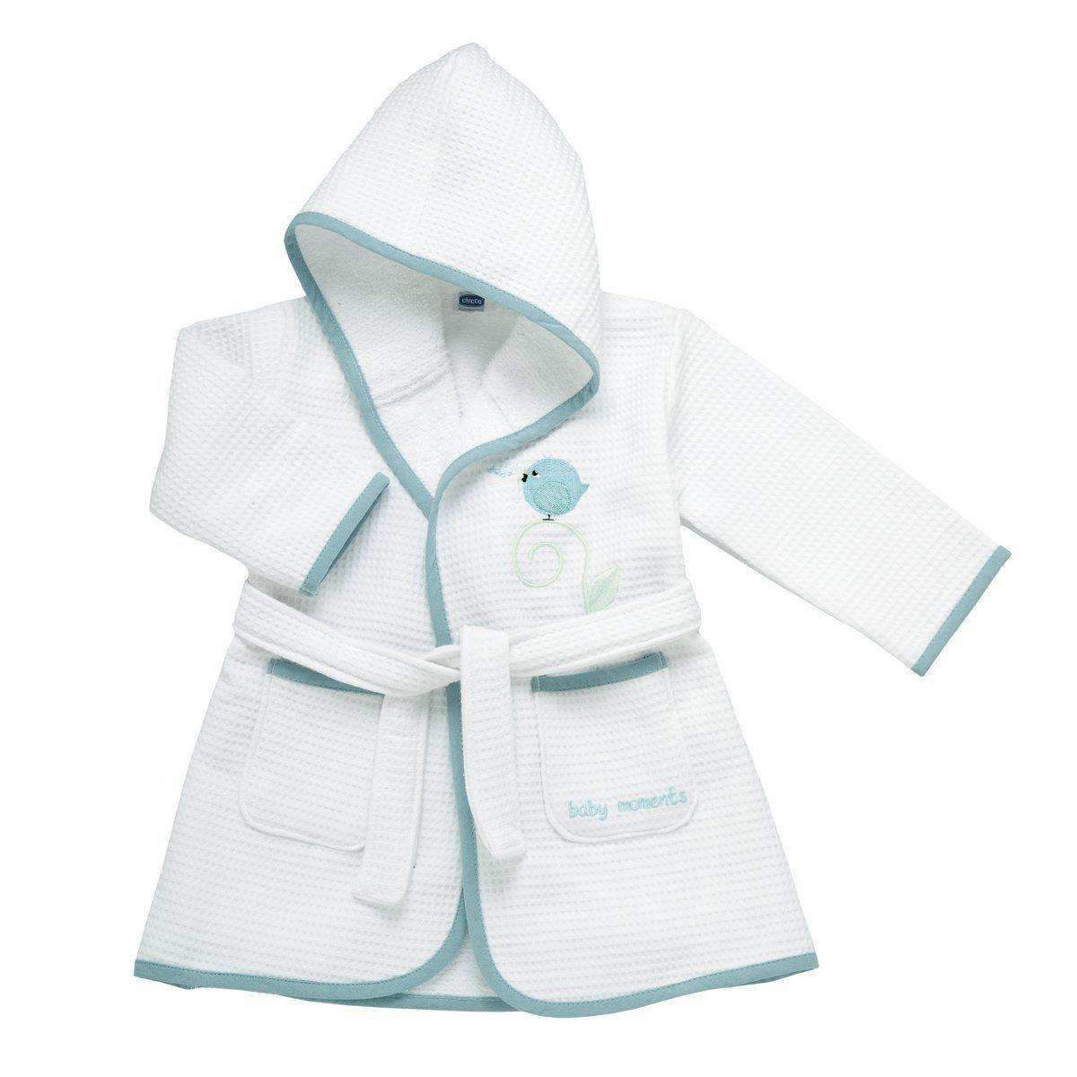 Bathrobe Piquet (12m+)-Light Blue